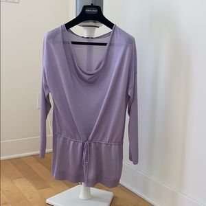 Lafayette 148 lavender top size S like new